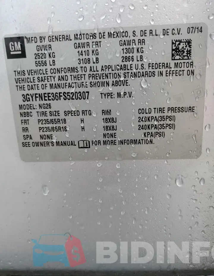 3GYFNEE36FS520307 Photo# 13