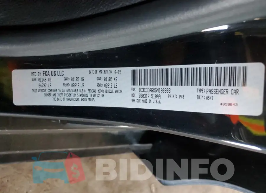 1C3CCCAGXGN100903 Photo# 12