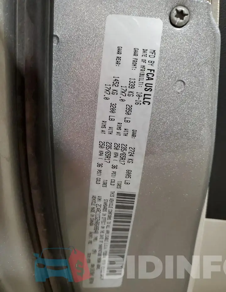 2C4RC1CG2HR608648 Photo# 13