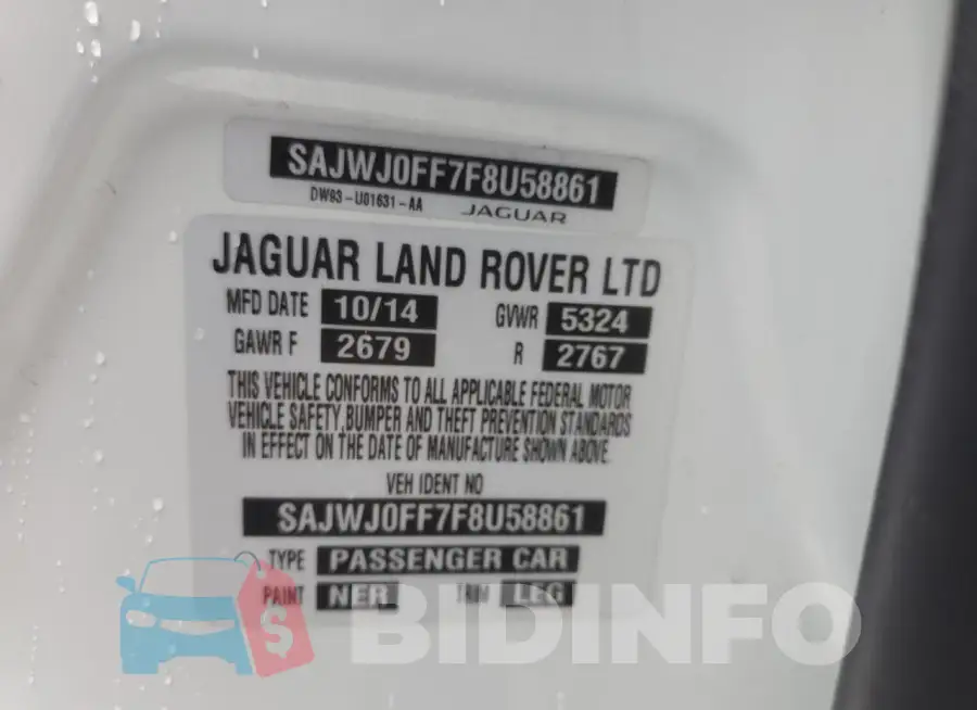 SAJWJ0FF7F8U58861 Photo# 12