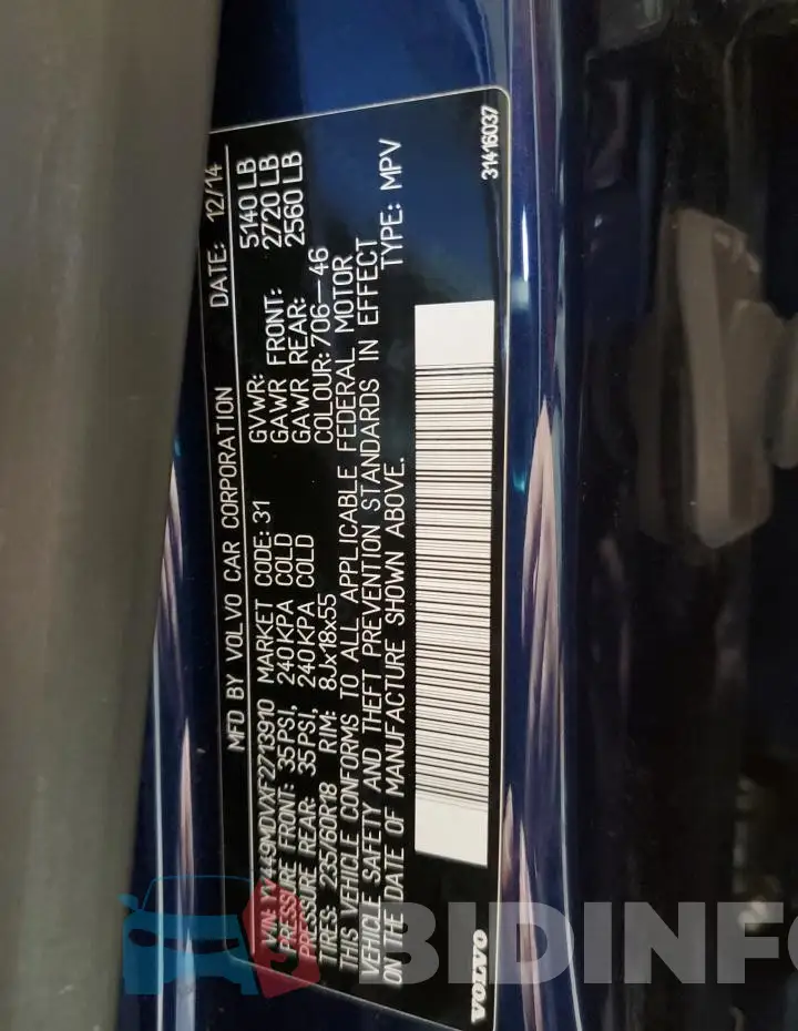 YV449MDVXF2713910 Photo# 13