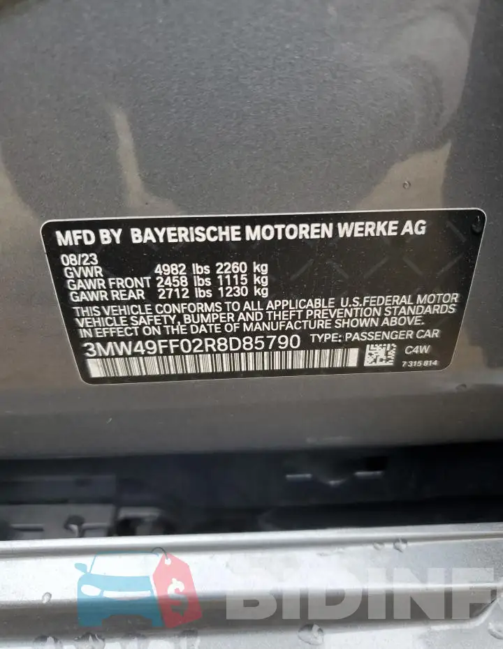 3MW49FF02R8D85790 Photo# 13