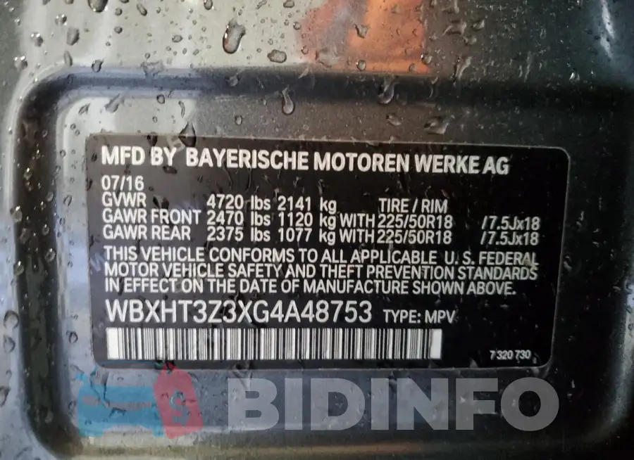 WBXHT3Z3XG4A48753 Photo# 13