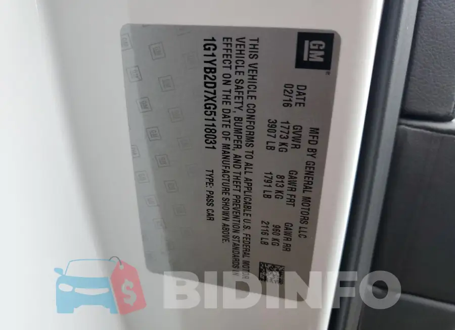 1G1YB2D7XG5118031 Photo# 12