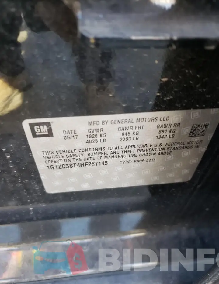 1G1ZC5ST4HF267145 Photo# 13