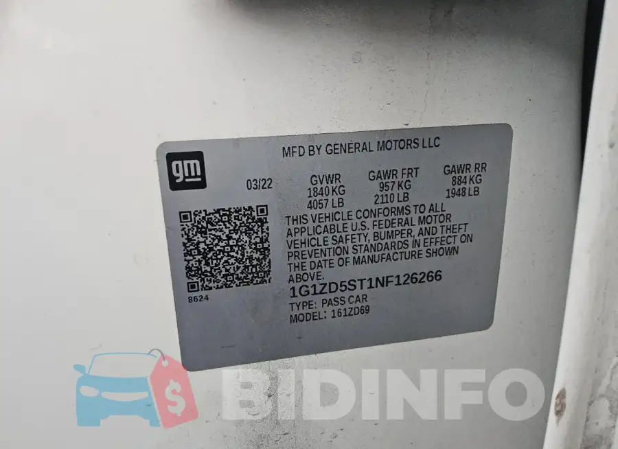 1G1ZD5ST1NF126266 Photo# 13