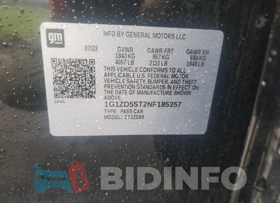 1G1ZD5ST2NF185357 Photo# 13