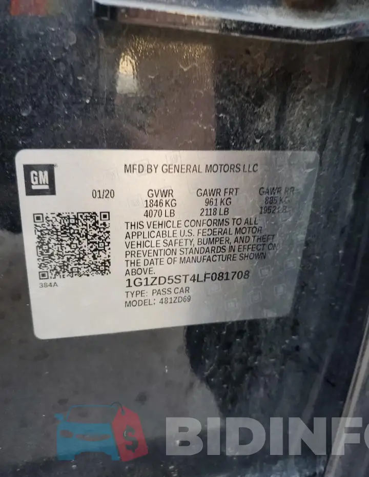 1G1ZD5ST4LF081708 Photo# 12