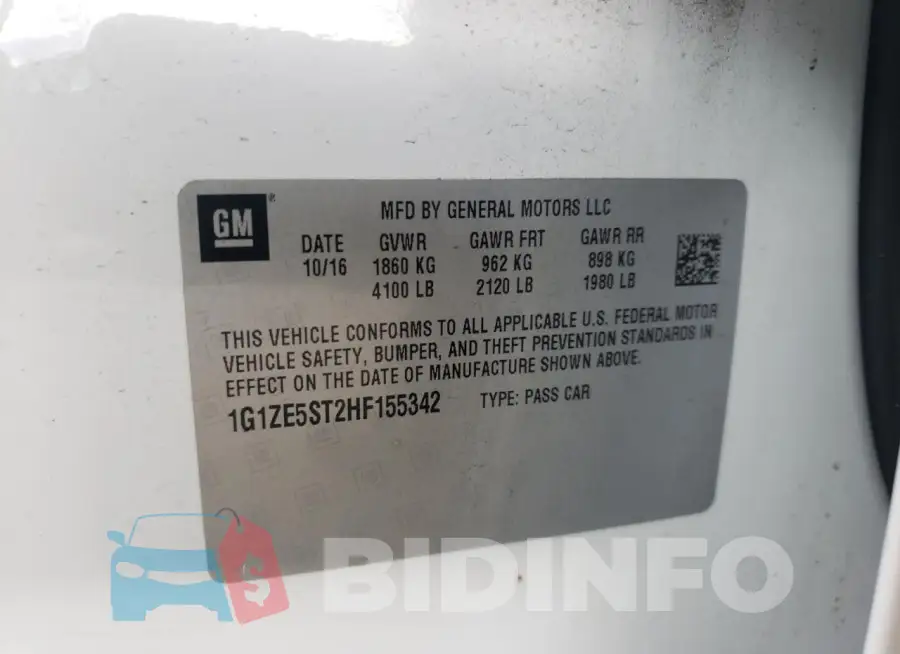 1G1ZE5ST2HF155342 Photo# 12