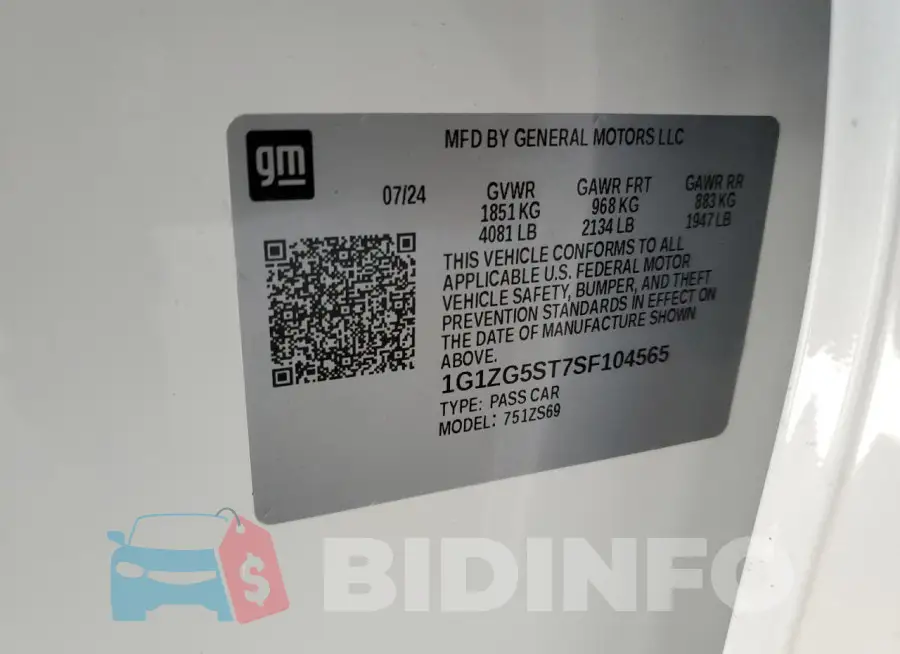 1G1ZG5ST7SF104565 Photo# 12