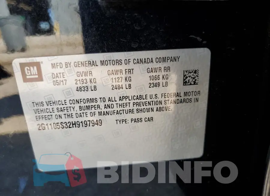 2G1105S32H9197949 Photo# 12