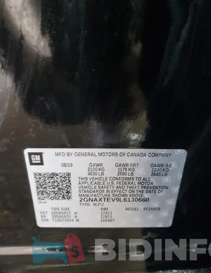 2GNAXTEV9L6130660 Photo# 14
