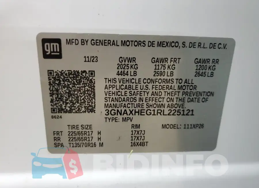 3GNAXHEG1RL225121 Photo# 12