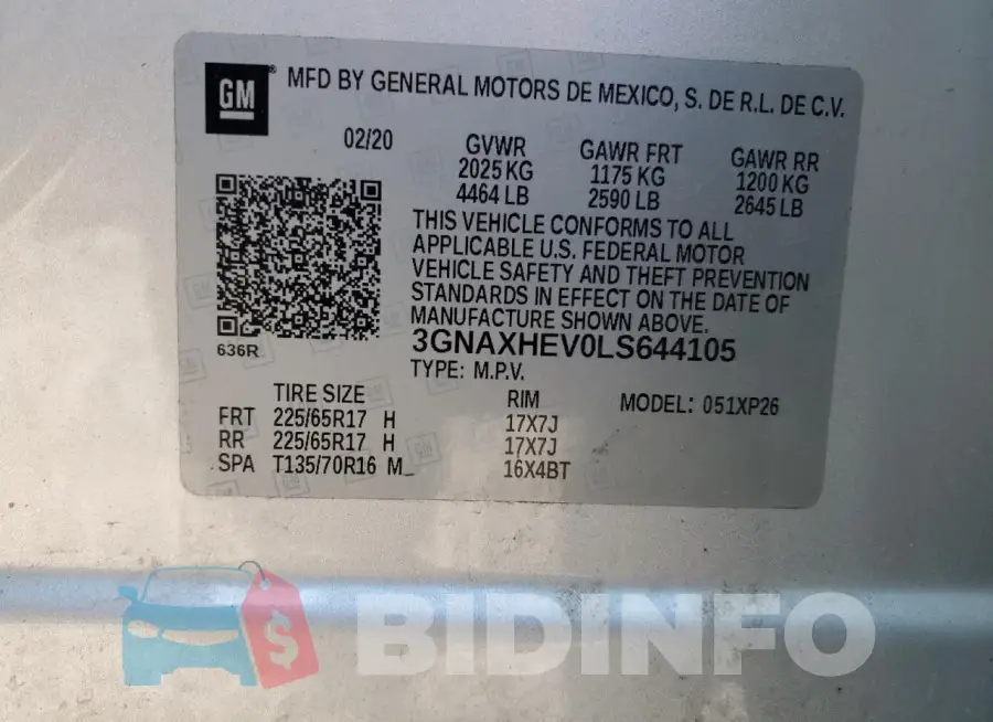 3GNAXHEV0LS644105 Photo# 13
