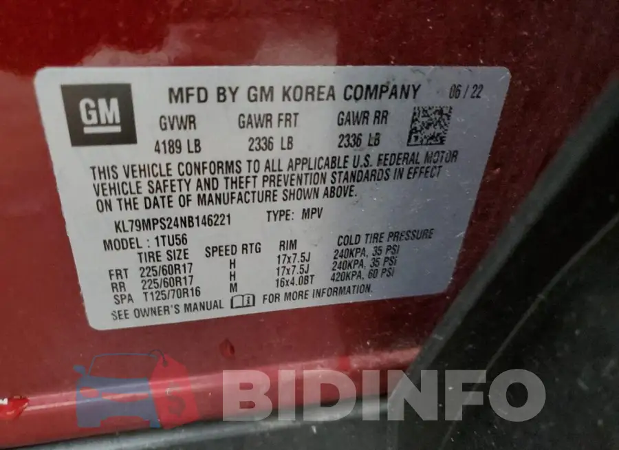 KL79MPS24NB146221 Photo# 13