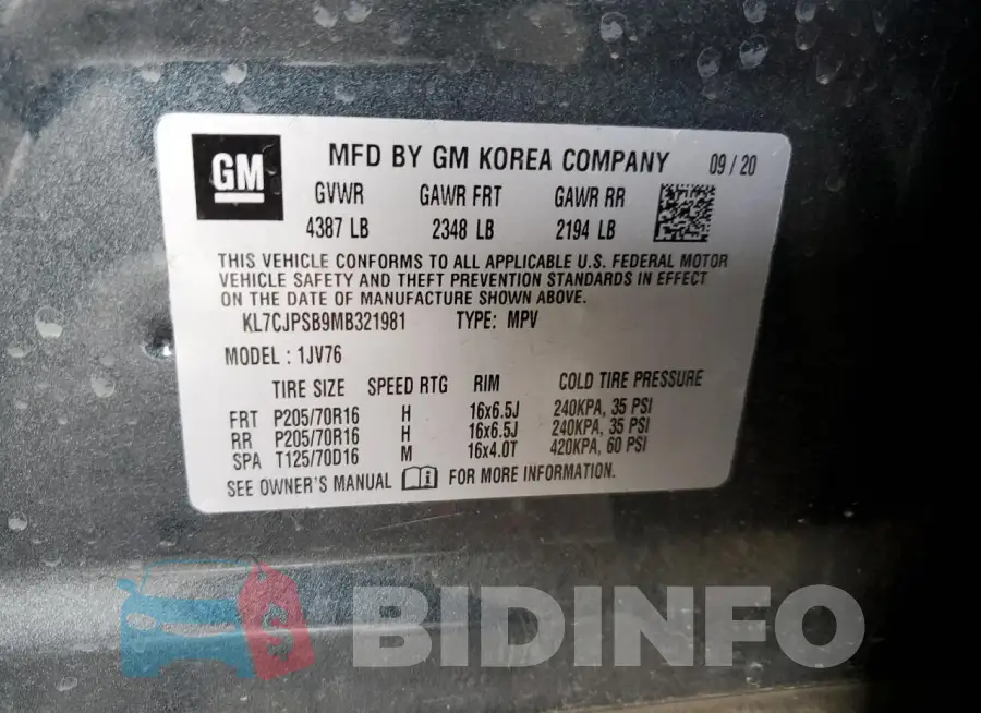 KL7CJPSB9MB321981 Photo# 12