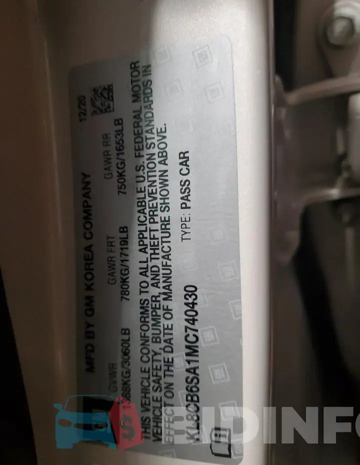 KL8CB6SA1MC740430 Photo# 12