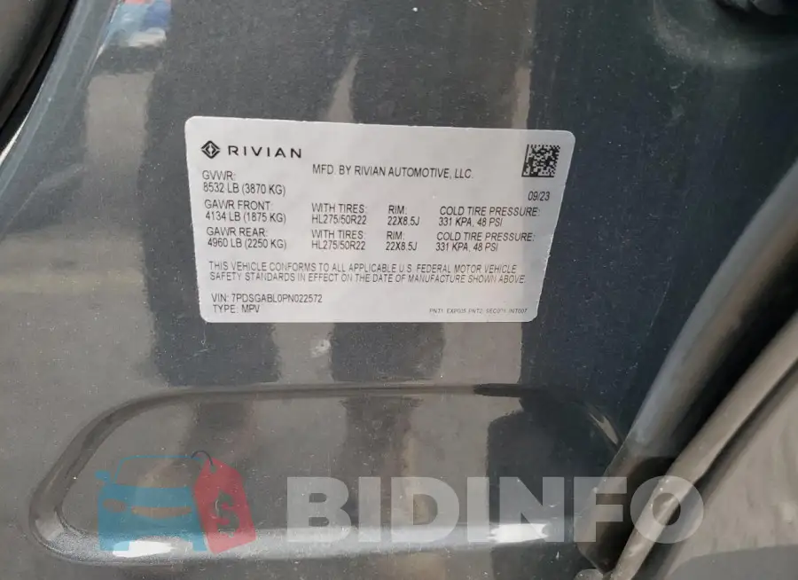 7PDSGABL0PN022572 Photo# 14