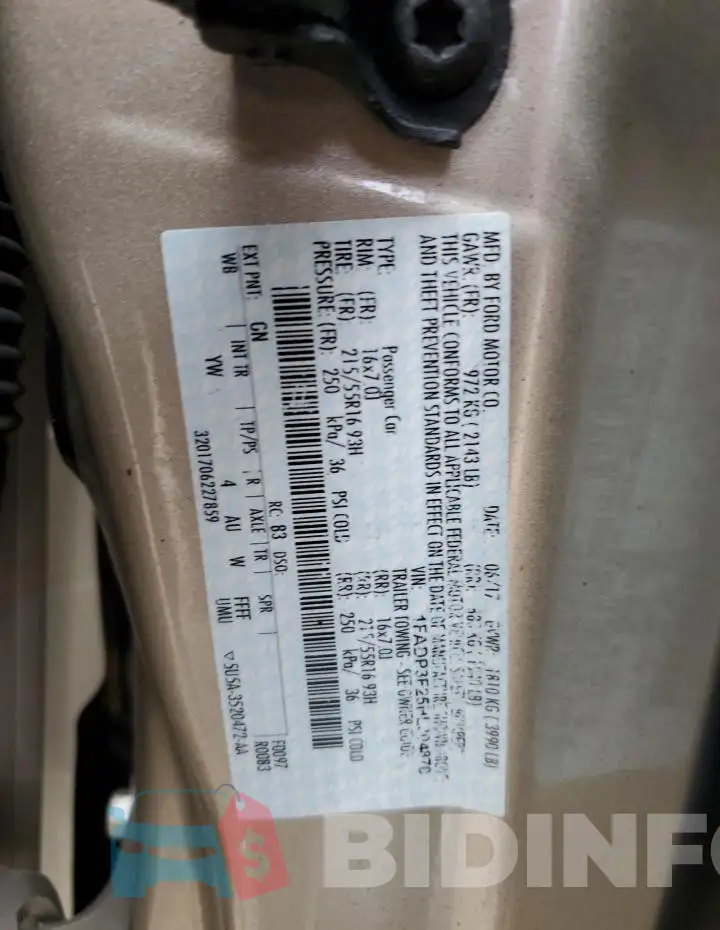 1FADP3F25HL304870 Photo# 12