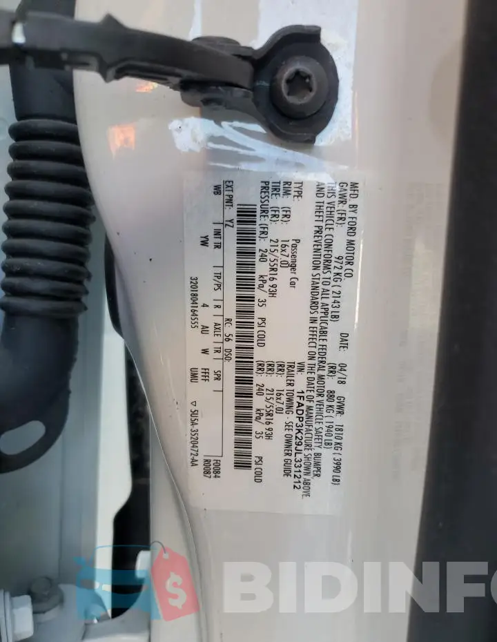 1FADP3K29JL331212 Photo# 12