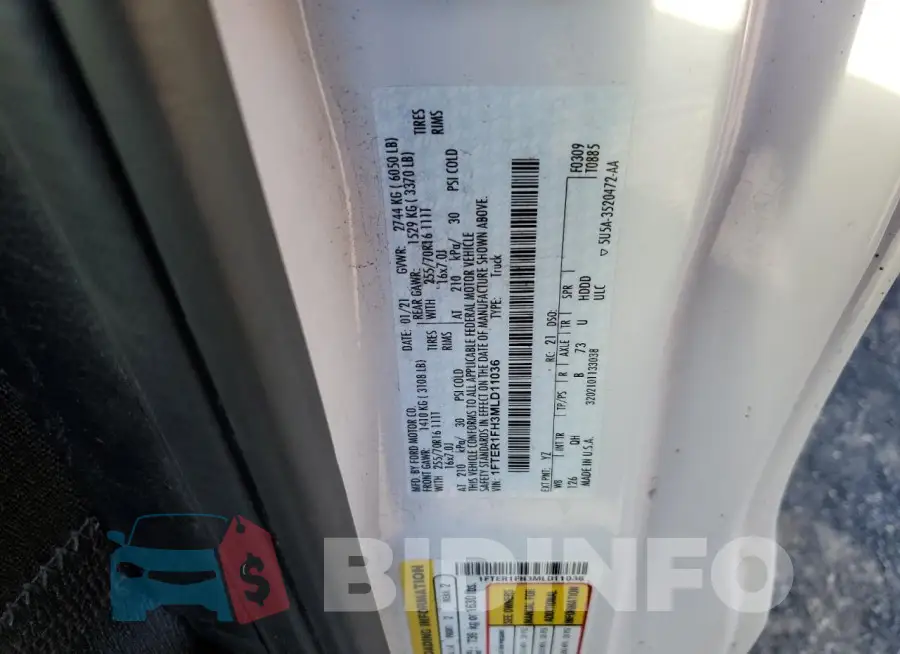1FTER1FH3MLD11036 Photo# 13