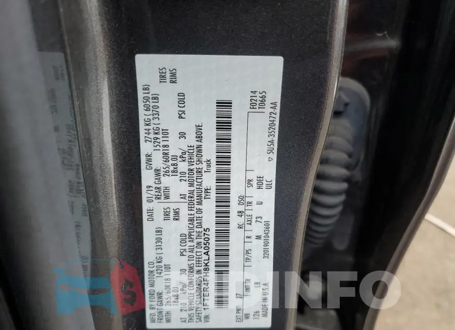1FTER4FH8KLA05075 Photo# 12