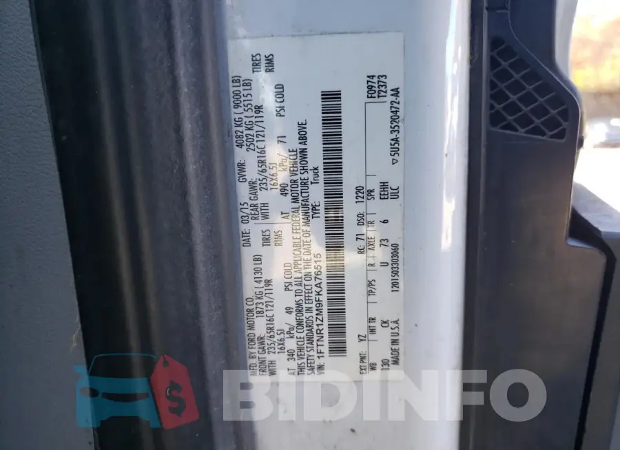 1FTNR1ZM9FKA76515 Photo# 12
