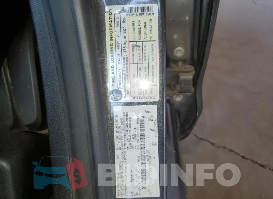 3FADP4EJ6GM185089 Photo# 12