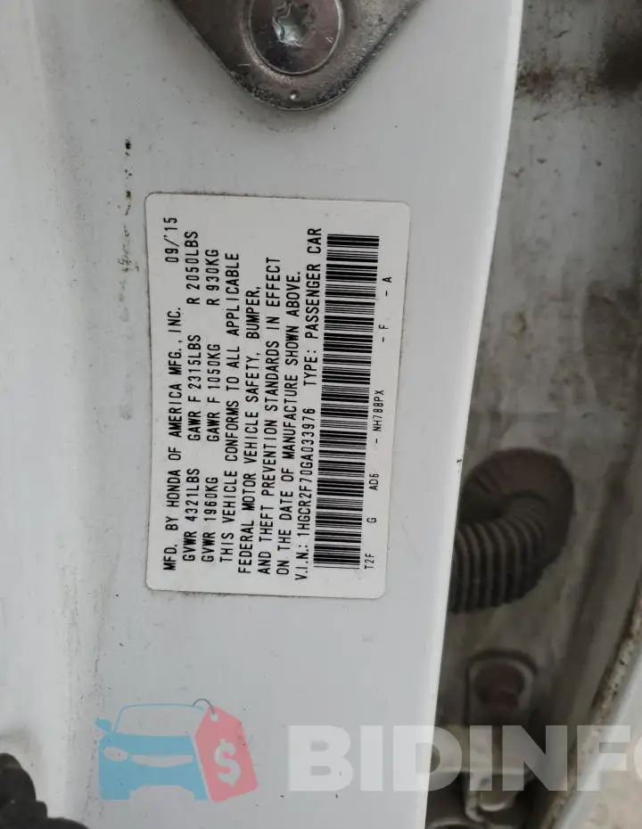 1HGCR2F70GA033976 Photo# 12