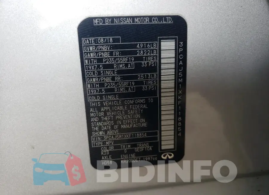 3PCAJ5M1XKF118854 Photo# 12