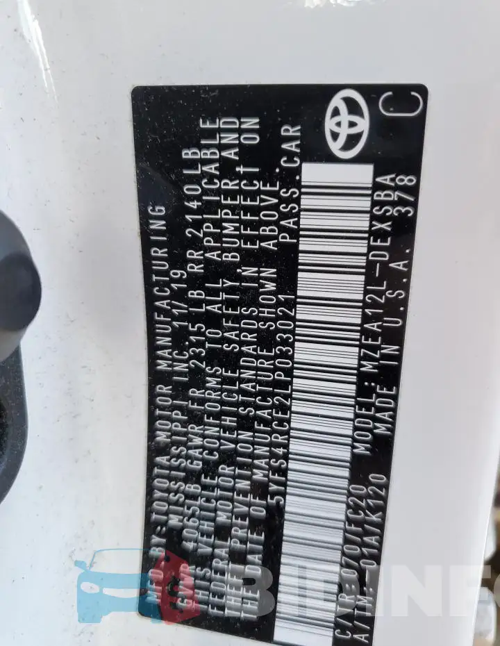 5YFS4RCE2LP033021 Photo# 12