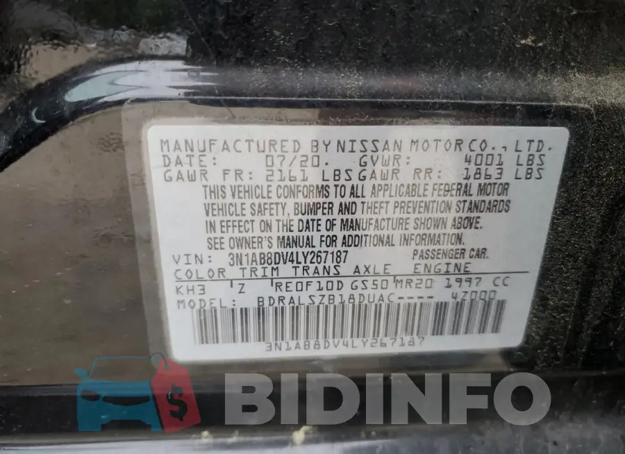 3N1AB8DV4LY267187 Photo# 12