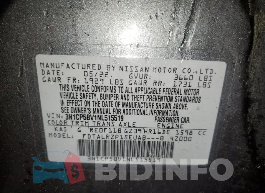 3N1CP5BV1NL515519 Photo# 13