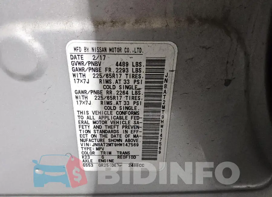 JN8AT2MT9HW147569 Photo# 13