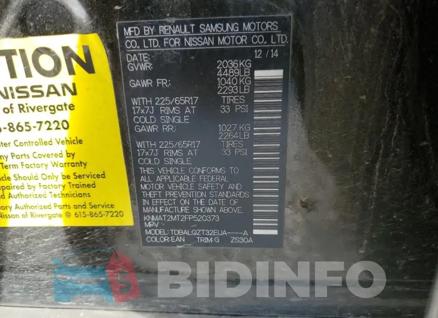 KNMAT2MT2FP520373 Photo# 13