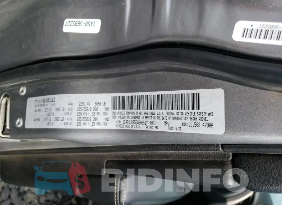 1C4PJLDB5GW200517 Photo# 14