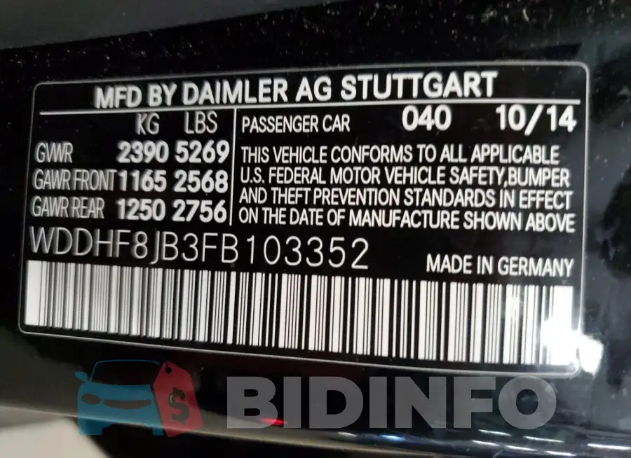 WDDHF8JB3FB103352 Photo# 12