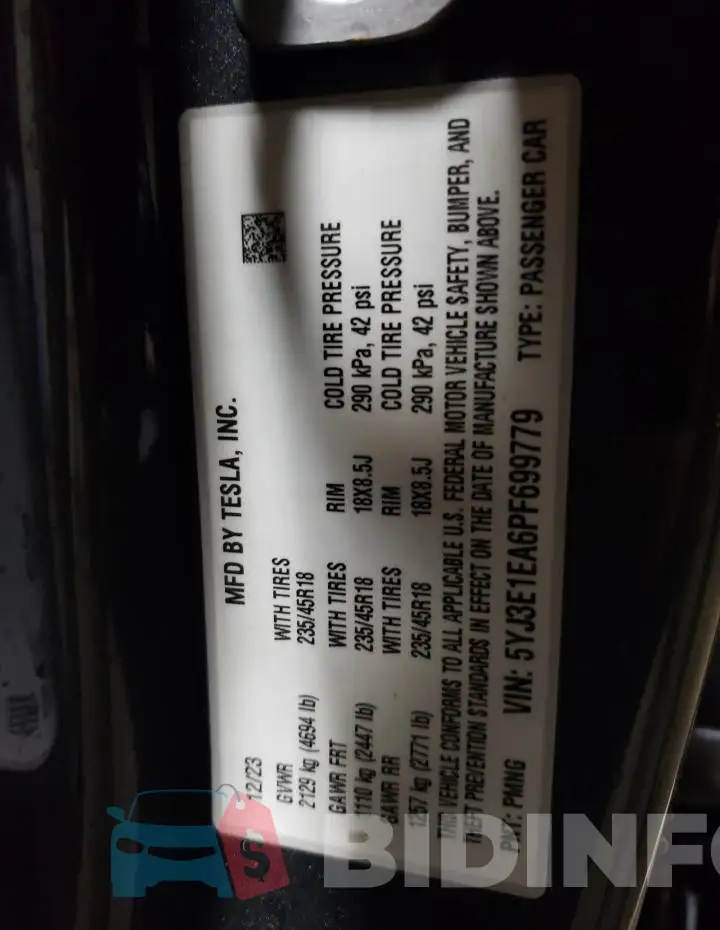 5YJ3E1EA6PF699779 Photo# 12
