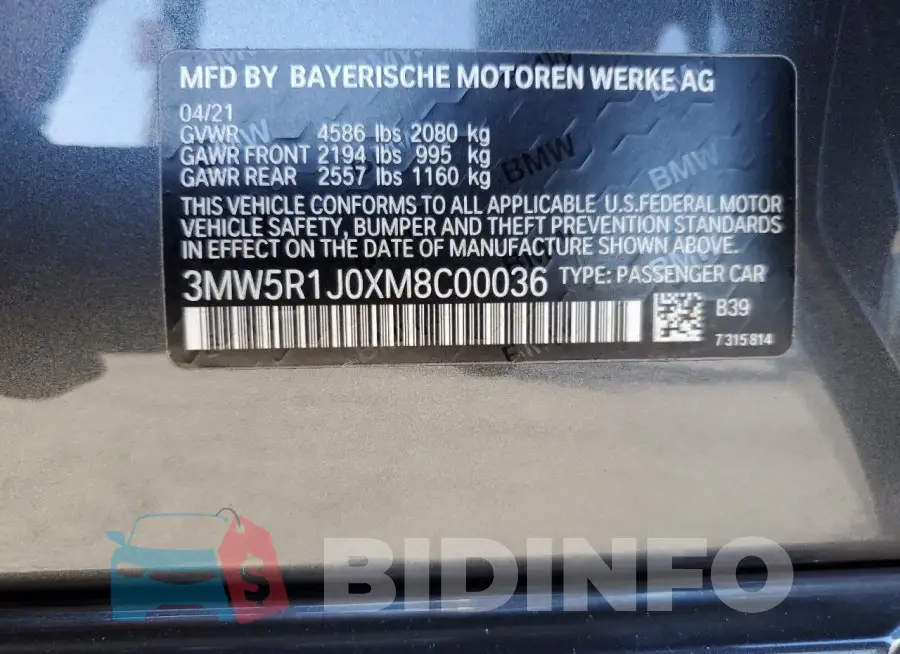 3MW5R1J0XM8C00036 Photo# 12