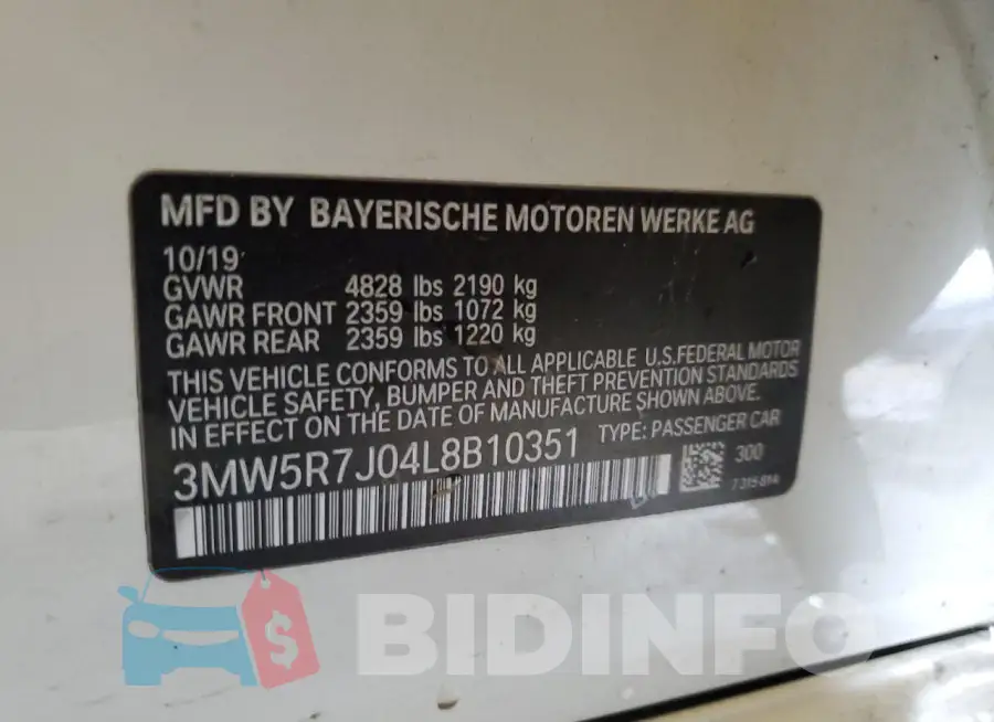 3MW5R7J04L8B10351 Photo# 12