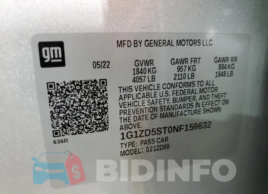 1G1ZD5ST0NF159632 Photo# 12
