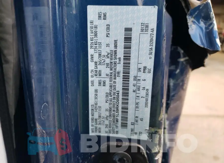 1FTMF1L59RKD05043 Photo# 12