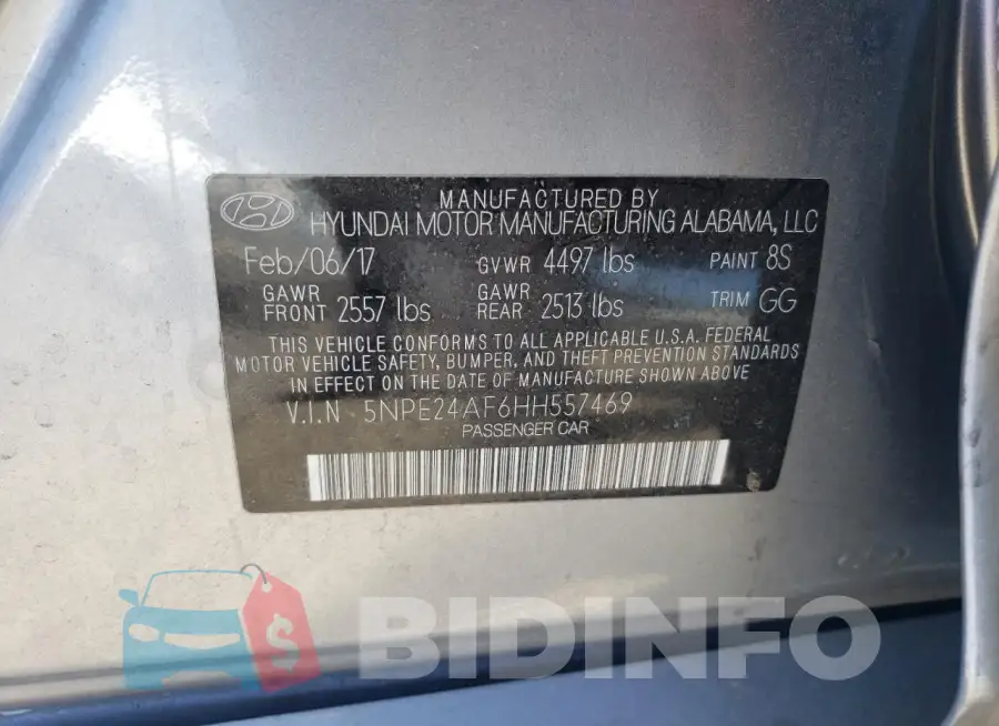 5NPE24AF6HH557469 Photo# 12