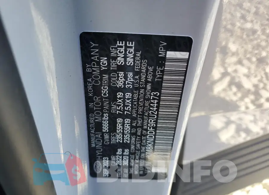 KM8KNDDF9RU244473 Photo# 14
