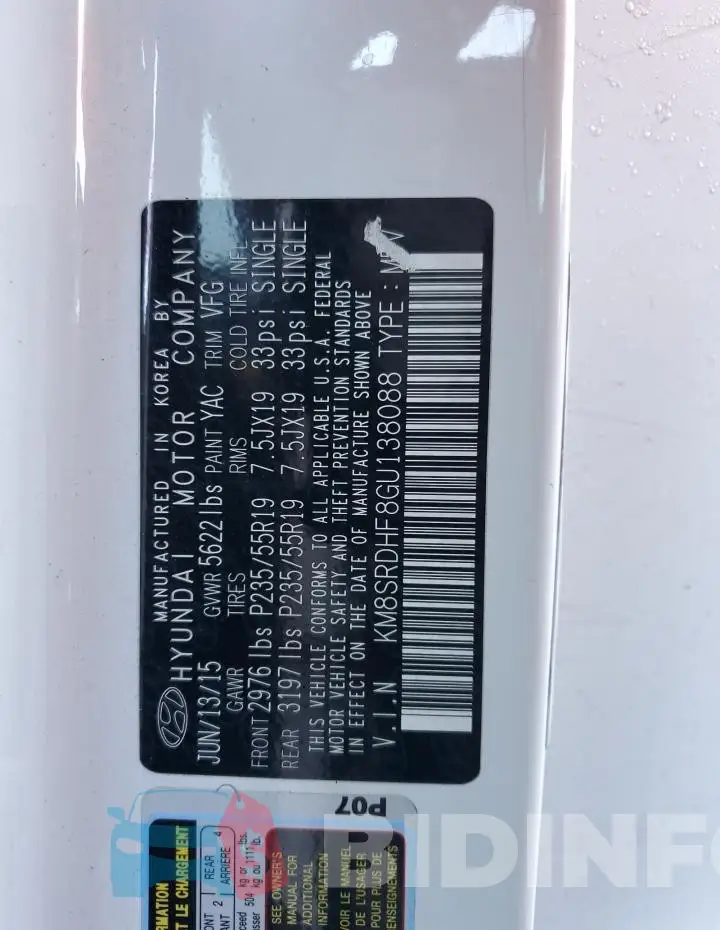 KM8SRDHF8GU138088 Photo# 12