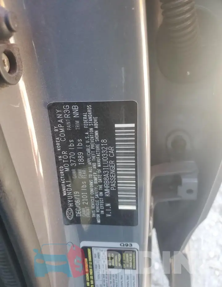 KMHRB8A31LU033218 Photo# 12