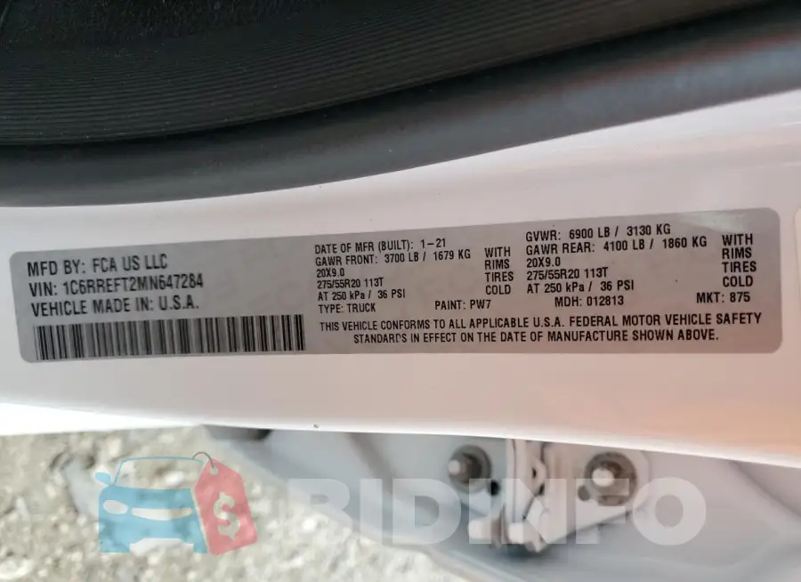 1C6RREFT2MN647284 Photo# 12