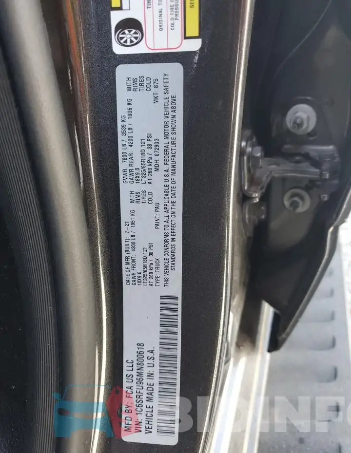 1C6SRFU96MN800618 Photo# 12