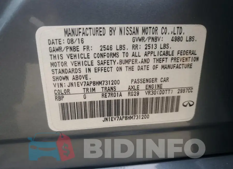 JN1EV7AP8HM731200 Photo# 12