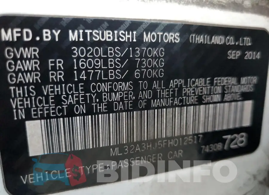 ML32A3HJ5FH012517 Photo# 12